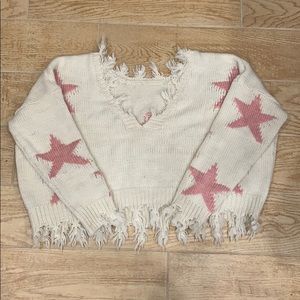 Nelly cropped star sweater